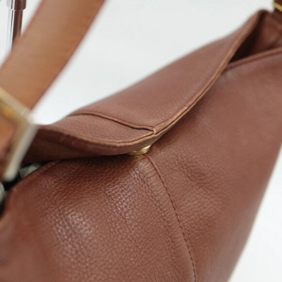 BURBERRY shoulder bag brown leather check authentic - Picture 3 of 16